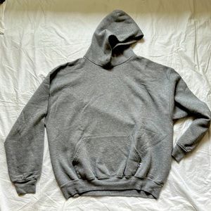 Russel Athletics Gray Cotton Hoodie